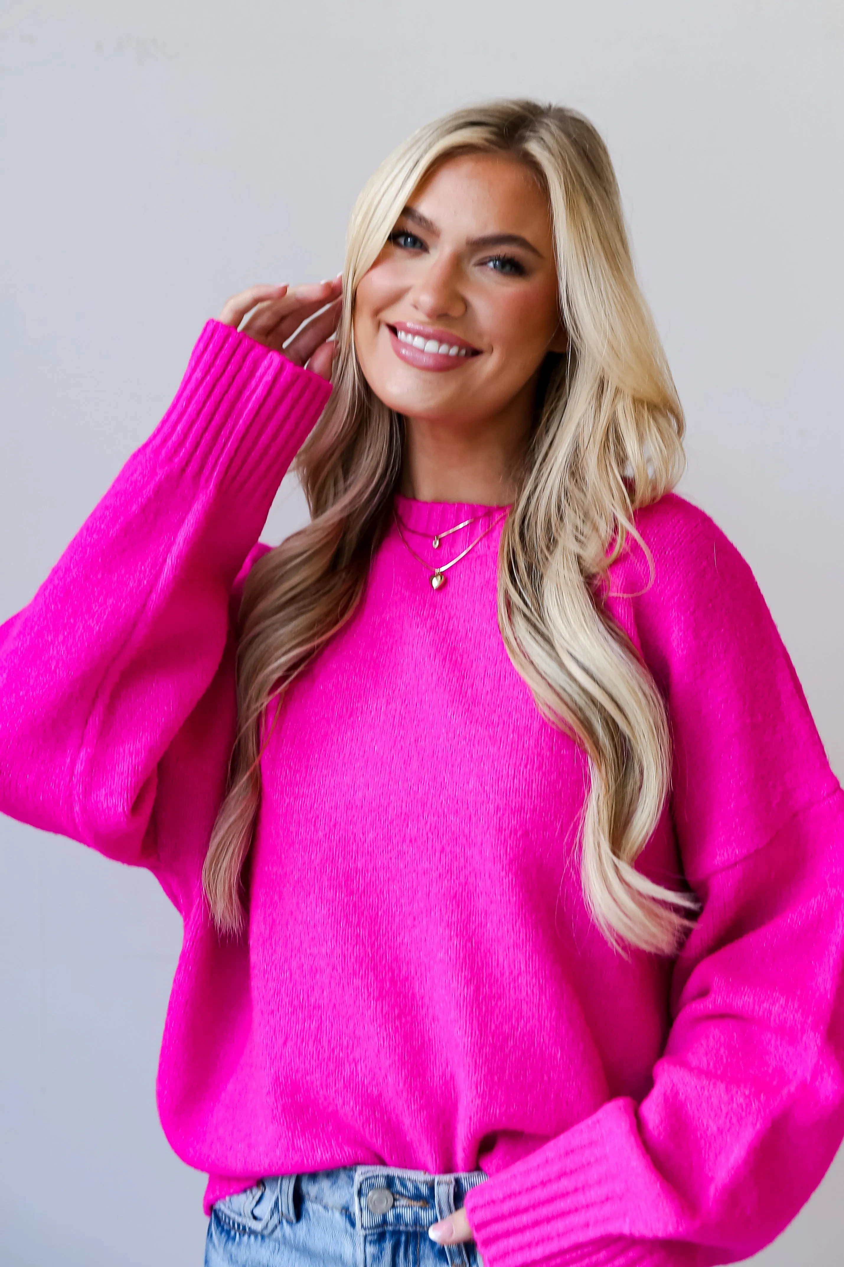 FINAL SALE - Macey Oversized Sweater - DU DEAL