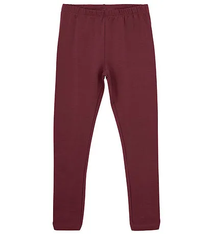 Fleece Leggings - Tawny Port