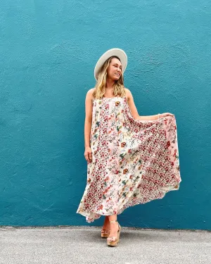 Floral Spaghetti Maxi Dress