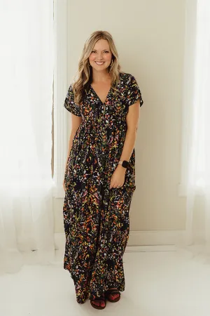 Floral Woven Maxi Dress