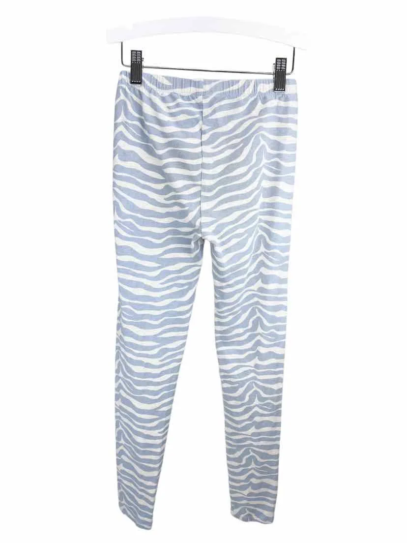 Gap Kids, Girls' Zebra-Print Leggings, Grey/Natural, Size XL (12)