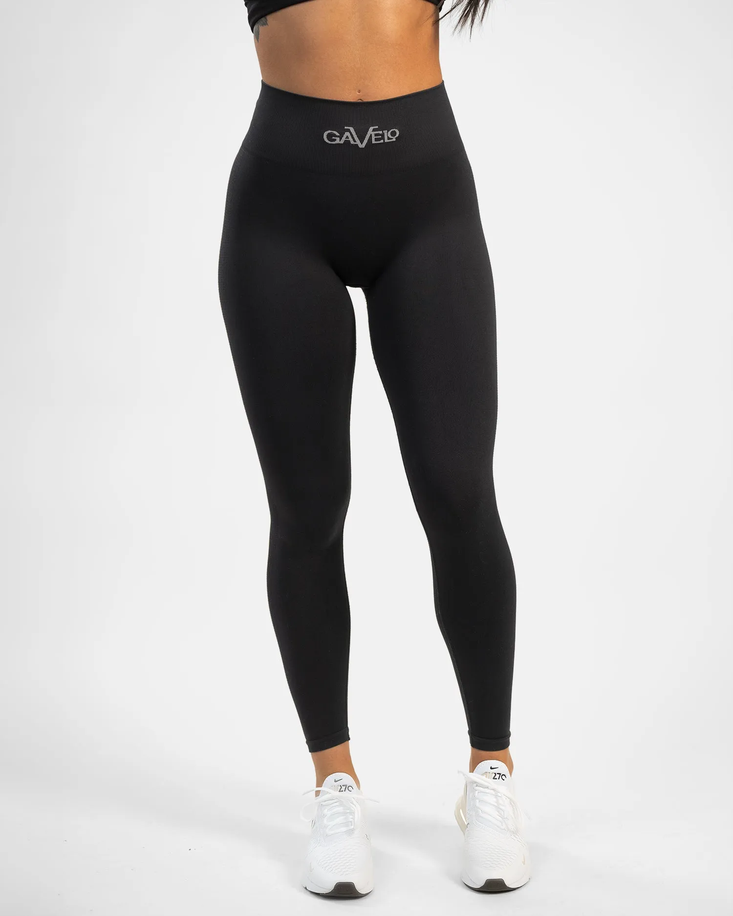 GAVELO Seamless Booster Black Tights