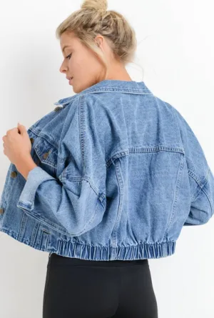 Gem Crop Denim Jacket