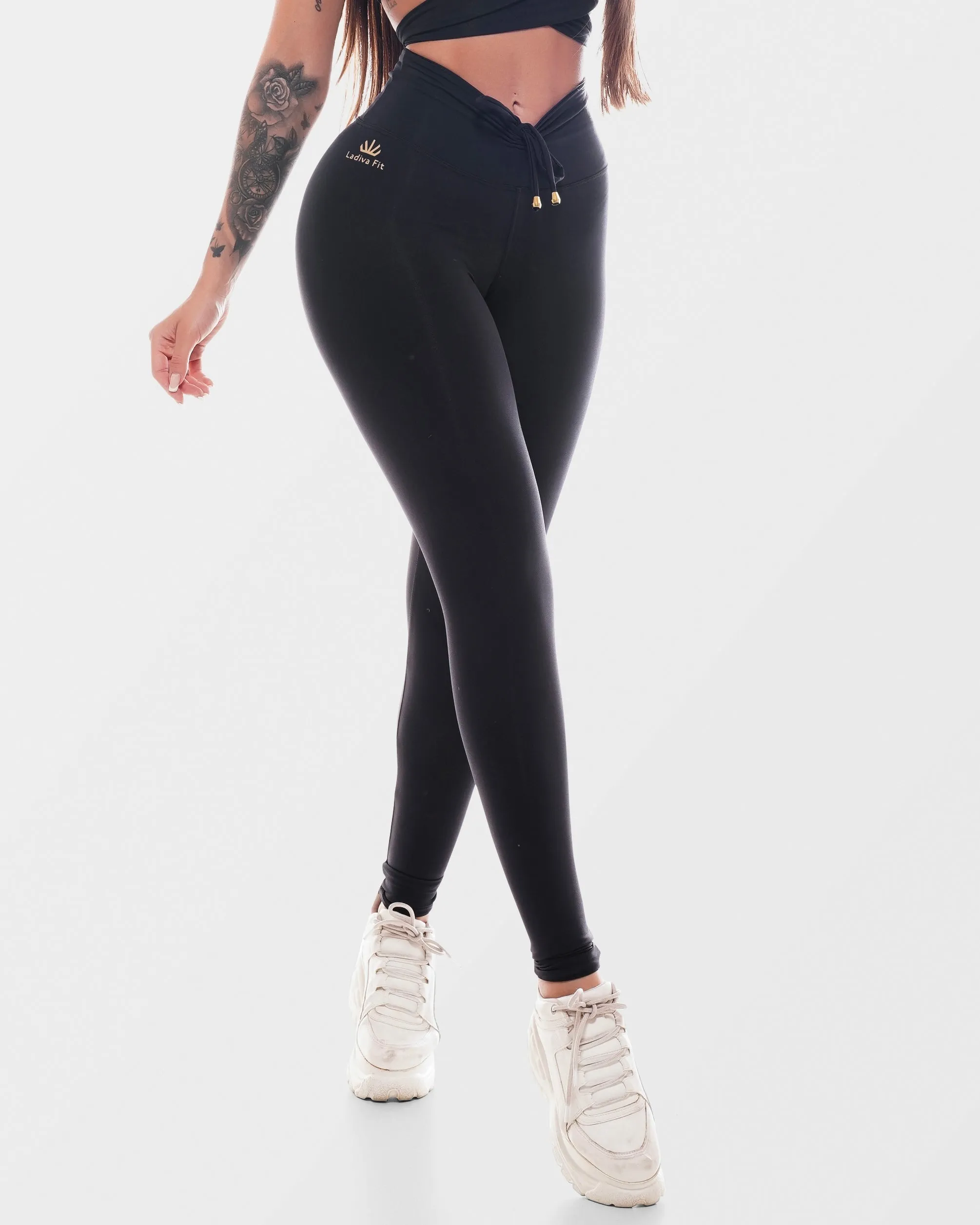 GLAMOUR BLACK SEAMLESS LEGGINGS