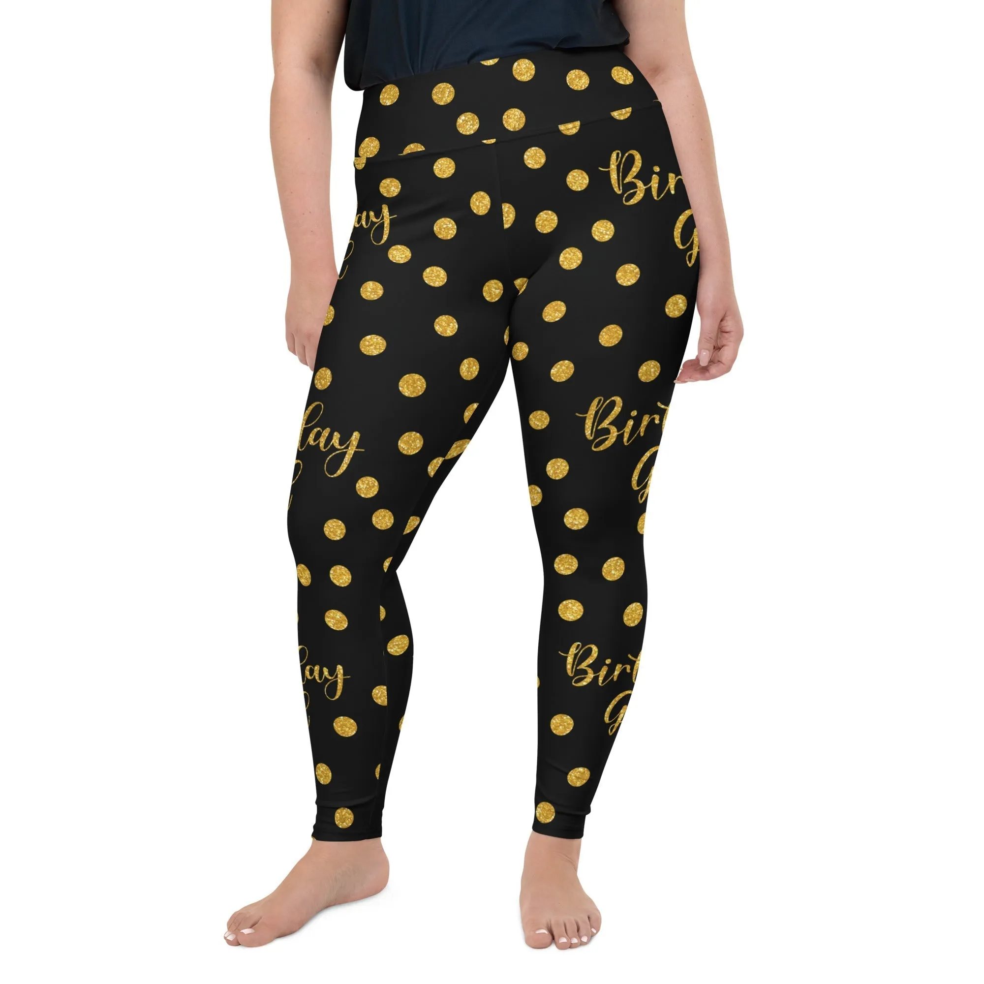 Golden Birthday Girl Plus Size Leggings