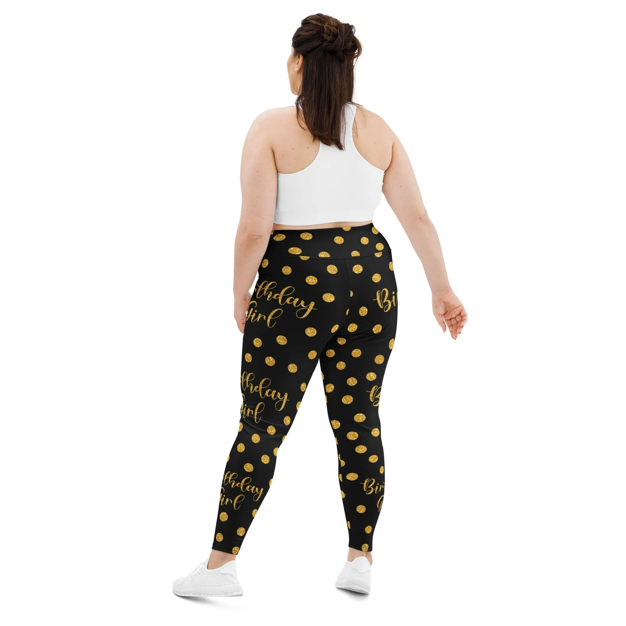 Golden Birthday Girl Plus Size Leggings