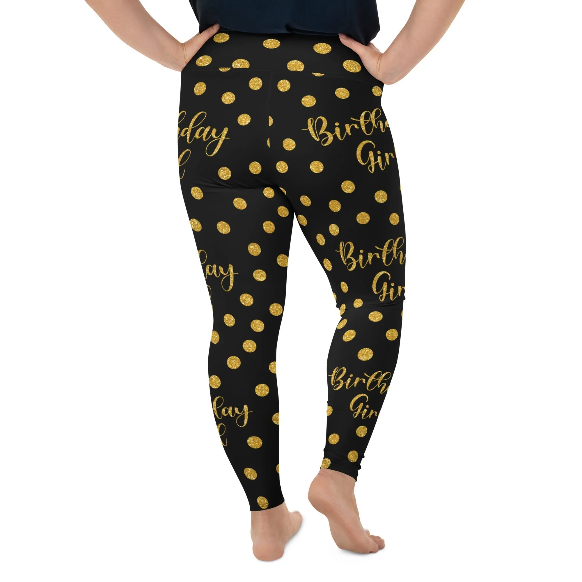 Golden Birthday Girl Plus Size Leggings