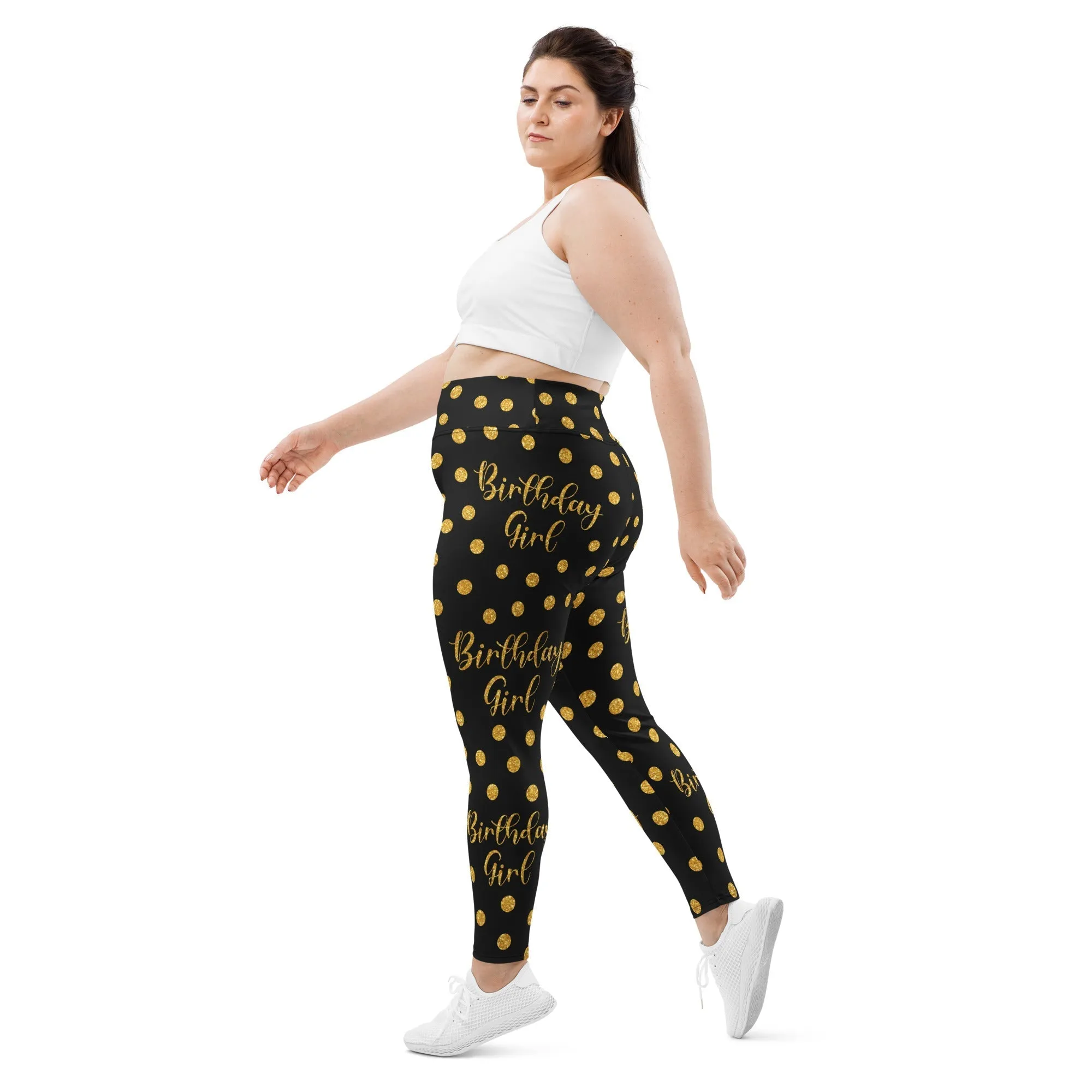 Golden Birthday Girl Plus Size Leggings