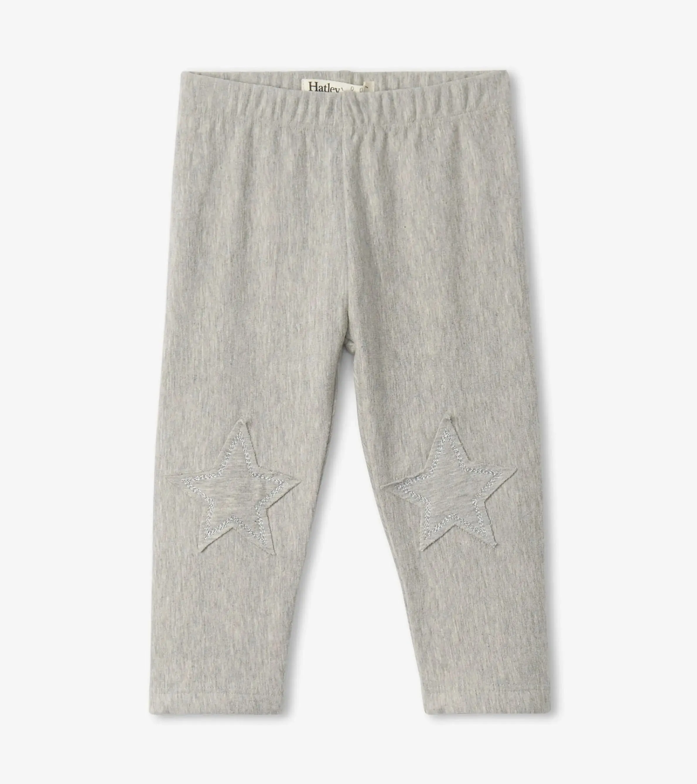 Grey Melange Stars Baby Cozy Leggings | Hatley