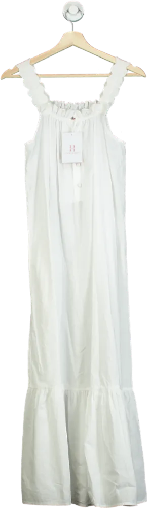 Hank & Hera White Maxi Dress UK XS