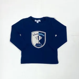 Happy Calegi Boys Roy Navy Long Sleeve T shirt