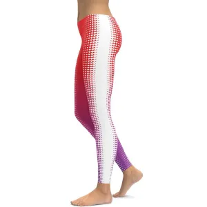 Hearts Optical Illusion Slimming Leggings