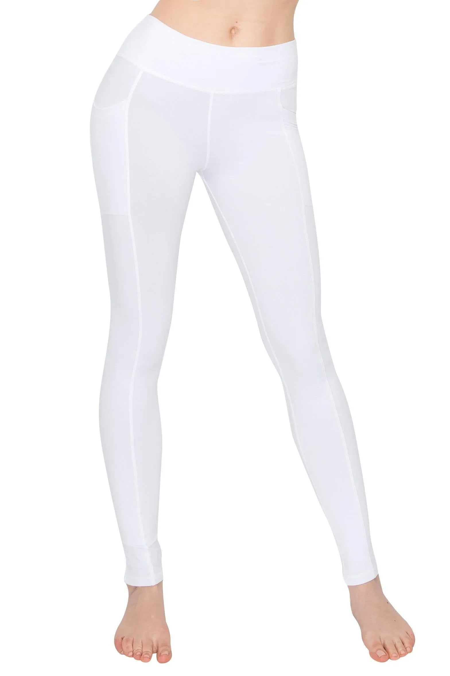 High Waist Leggings - Rectangular Pocket