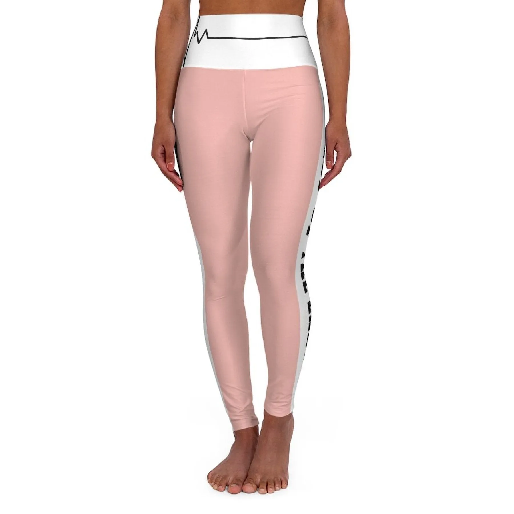 High Waisted Yoga Leggings, Peach Style Salt Of The Earth Matthew 5:13 Beating Heart Sports Pants