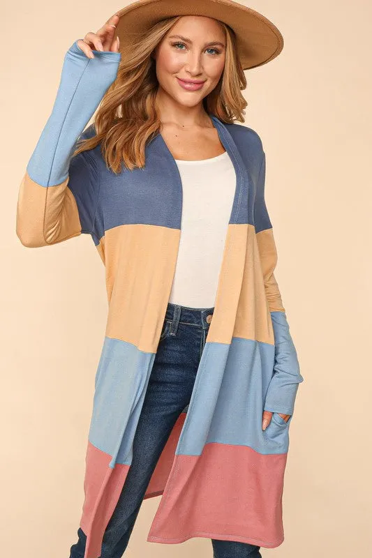 How It Feels Cardigan - Rose/Denim