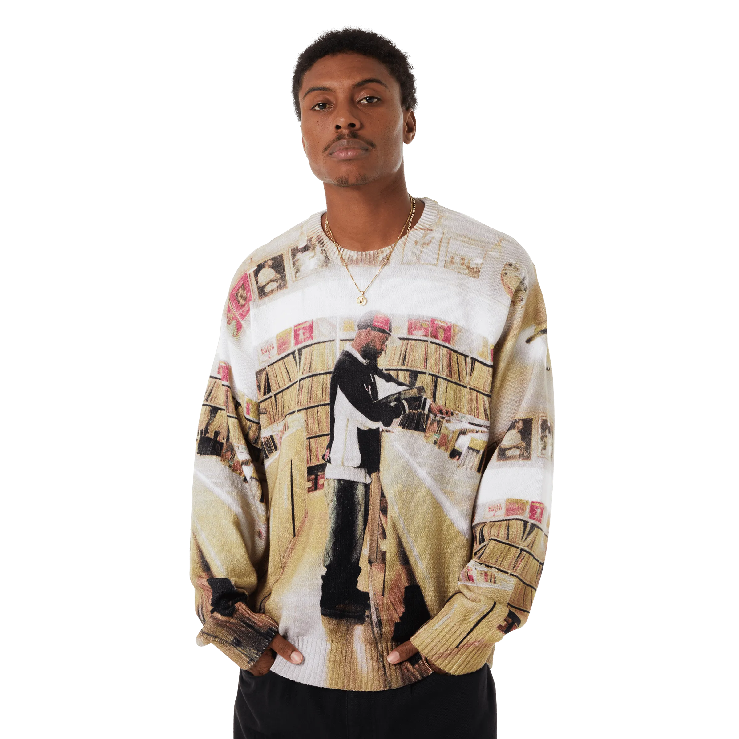 HUF x J Dilla Diggin Sweater