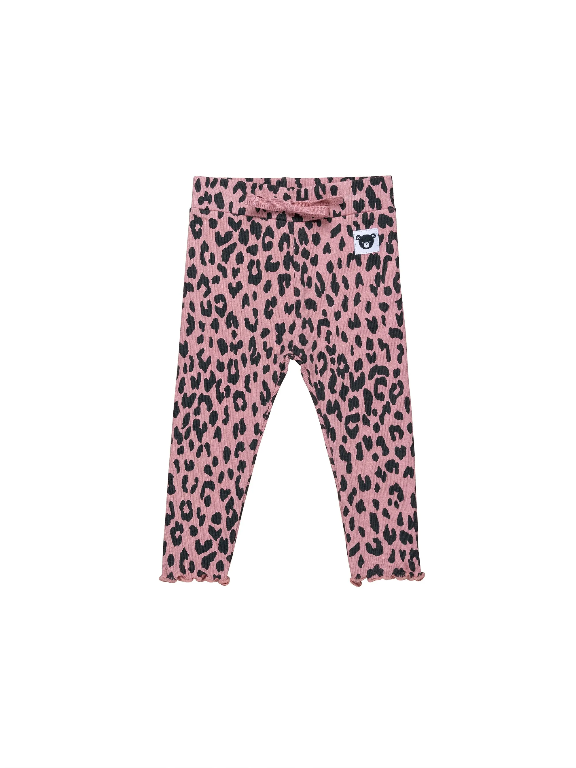 Huxbaby Dusty Rose Leopard Rib Leggings