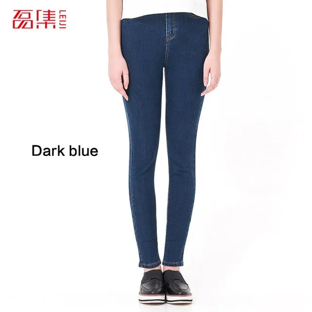 Jeans for Women black Jeans  High Waist Jeans Woman High Elastic plus size Stretch Jeans female washed denim skinny pencil pants