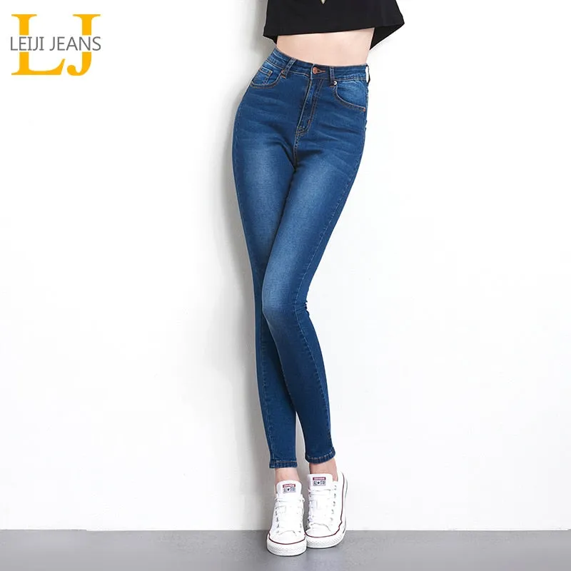 Jeans for Women black Jeans  High Waist Jeans Woman High Elastic plus size Stretch Jeans female washed denim skinny pencil pants