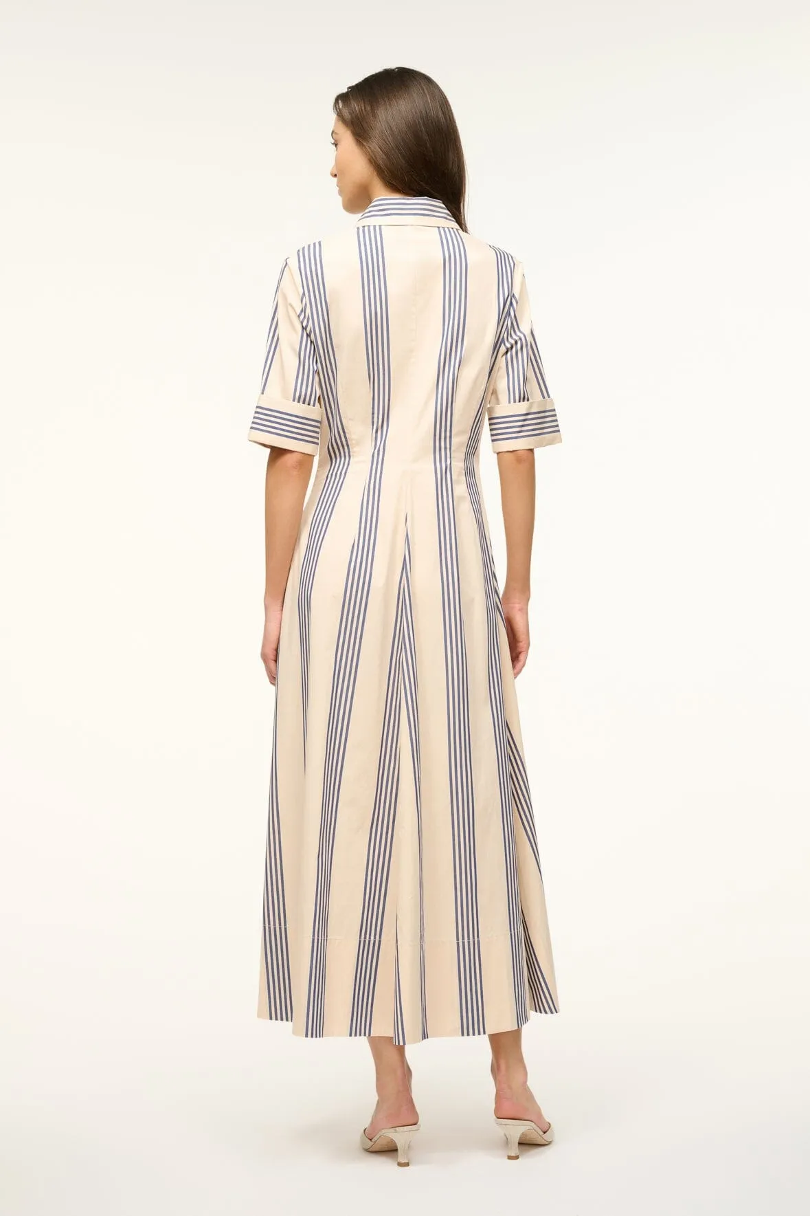 JOAN MAXI DRESS | MARINE BAYADERE STRIPE