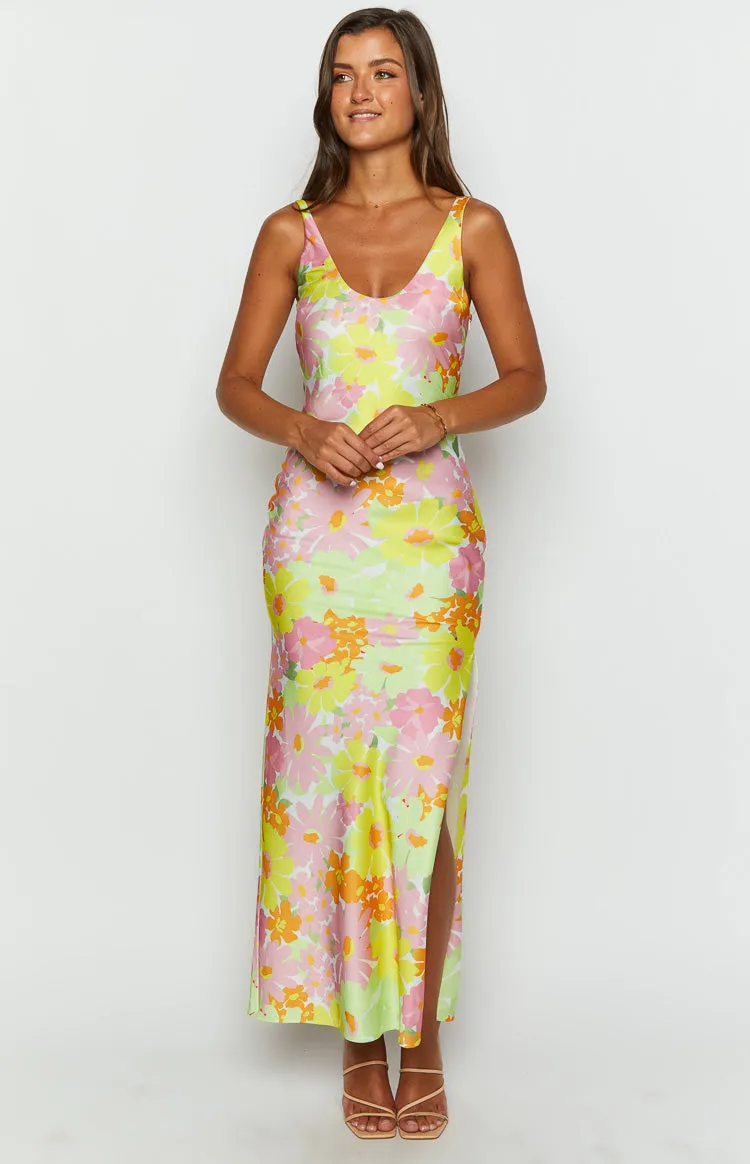 Jovie Yellow Floral Maxi Dress