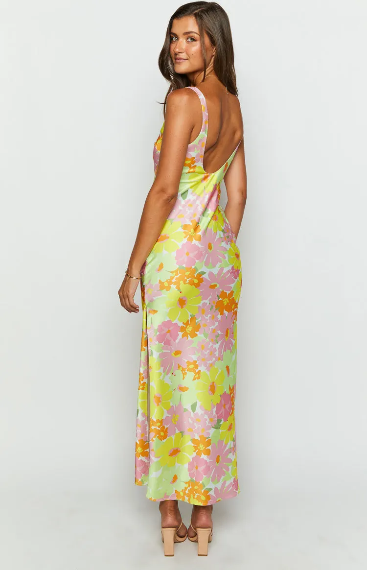 Jovie Yellow Floral Maxi Dress