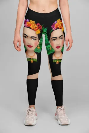 Kahlo Inspired Performance Leggings