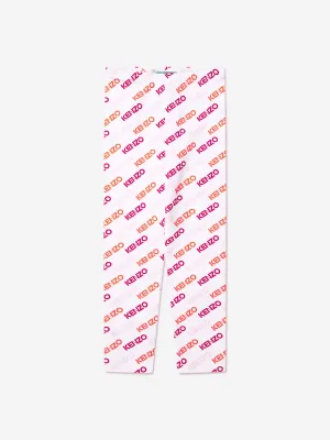 KENZO Baby Girls Logo Leggings in White