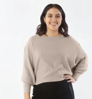 Kerisma Yuzu Sweater Top Light Taupe