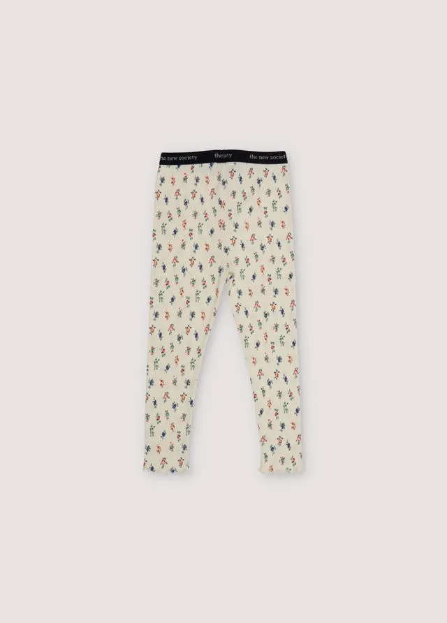 Kids' Singapore Leggings Mini Blossom Vanilla Cream White