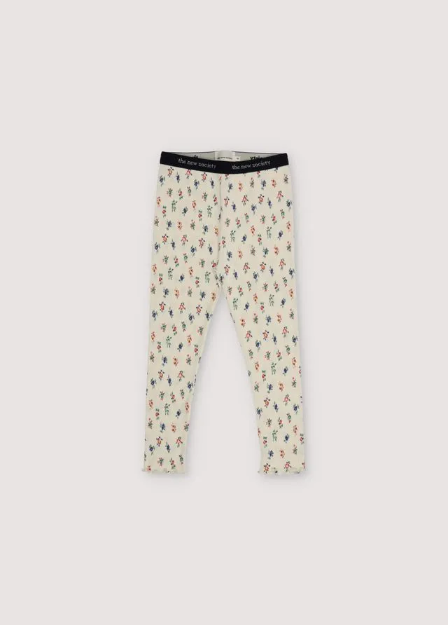 Kids' Singapore Leggings Mini Blossom Vanilla Cream White