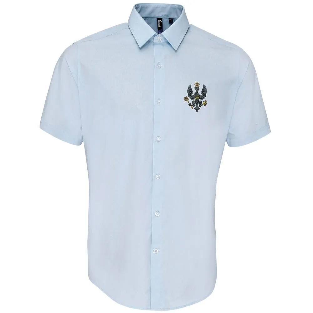 King's Royal Hussars Embroidered Short Sleeve Oxford Shirt