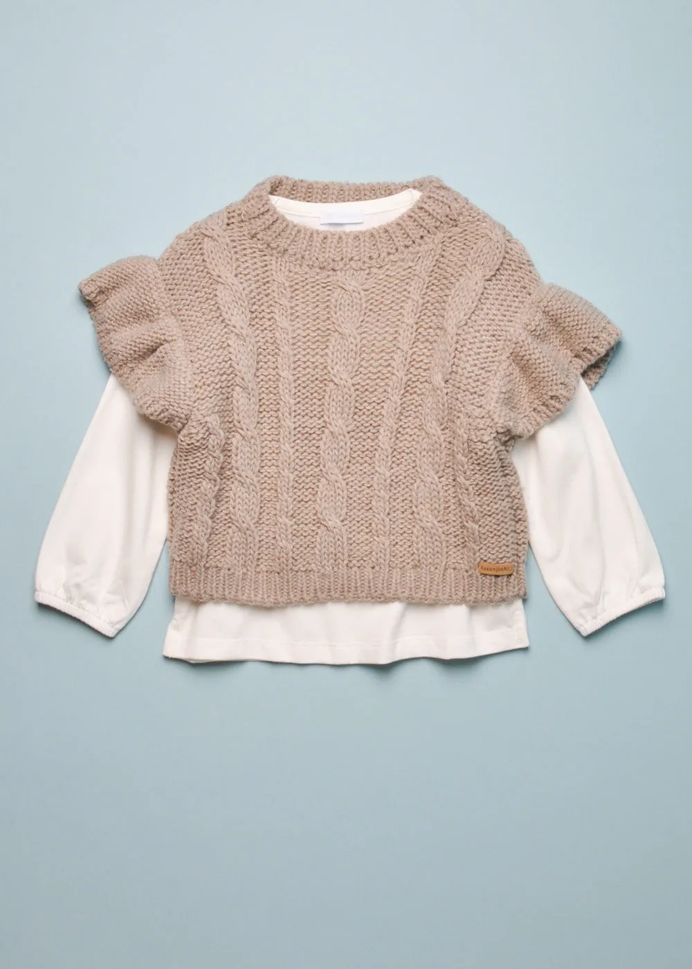 KNIT SWEATER & TEE SET