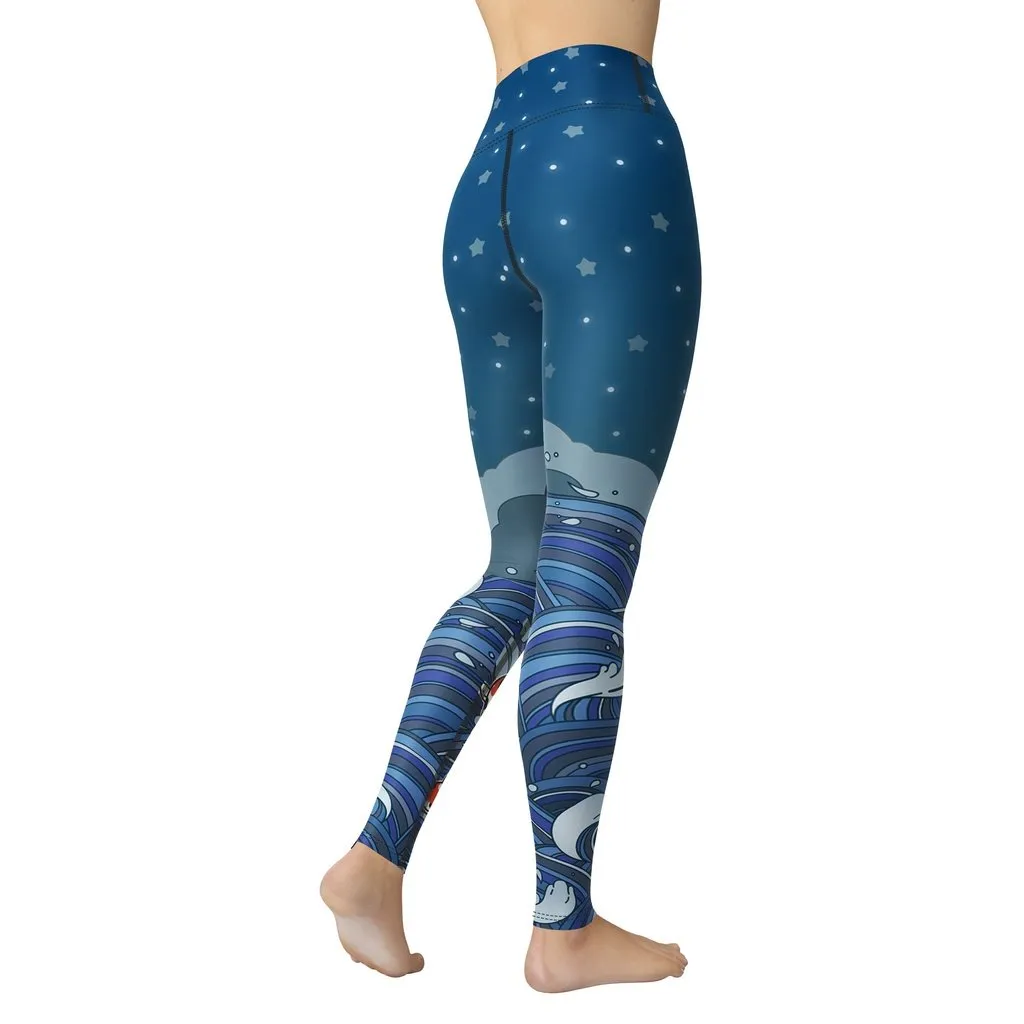 Koi Fish Yoga Leggings