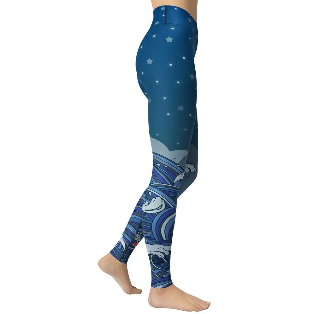 Koi Fish Yoga Leggings