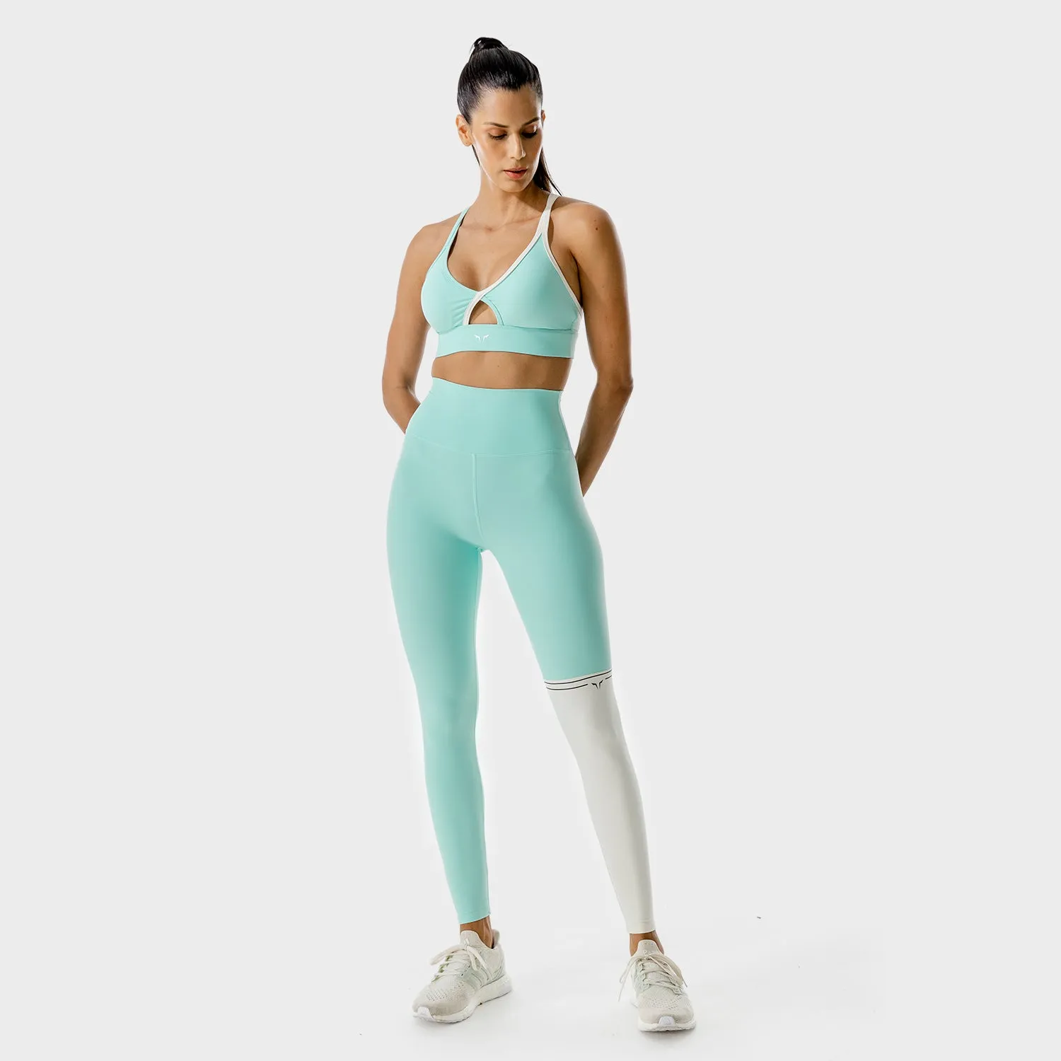 LAB360° Colour Block Leggings - Pastel Turquoise