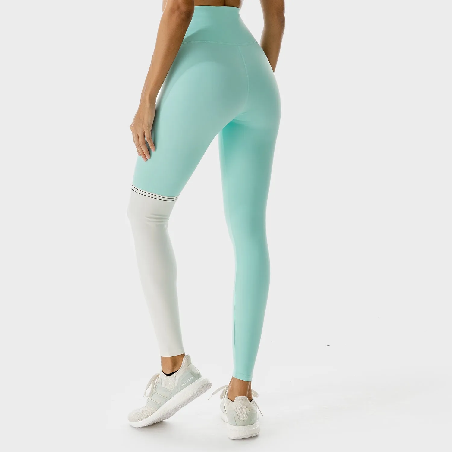 LAB360° Colour Block Leggings - Pastel Turquoise