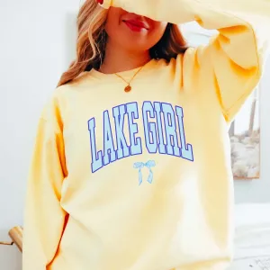 Lake Girl With Bow Comfort Colors Crew