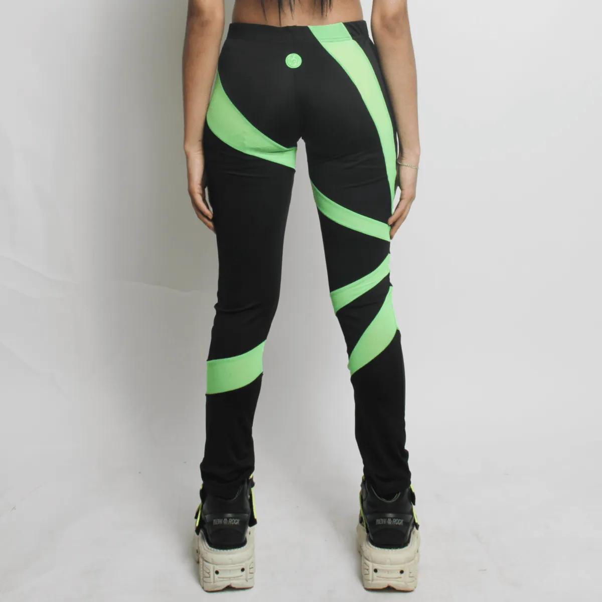 LASER LEGGINS BLACK / GREEN