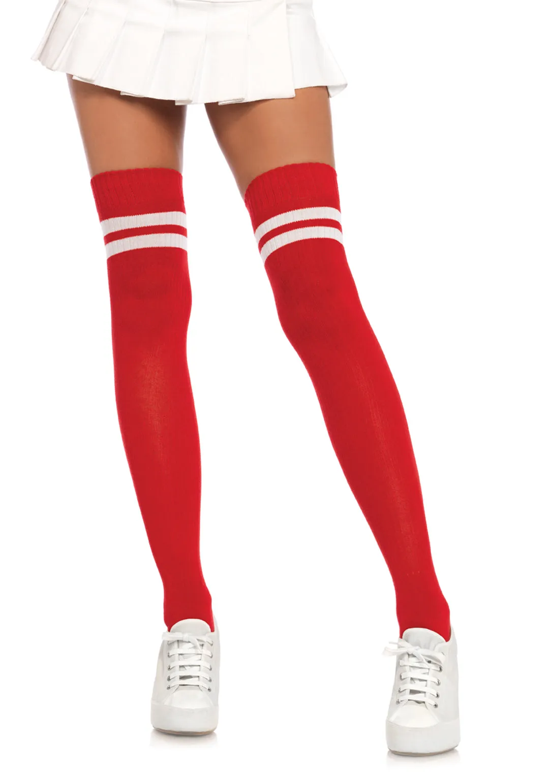 Leg Avenue  Ribbed Athletic Thigh Hi Stockings  6919