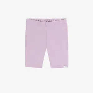 Legging court lilas en jersey doux extensible, enfant || Lilac short legging in soft stretch jersey, child