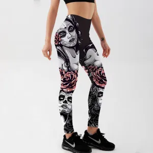 Leggings Gothique Roses