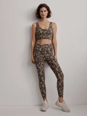 Let's Go Running Legging Sand Speckle Leopard