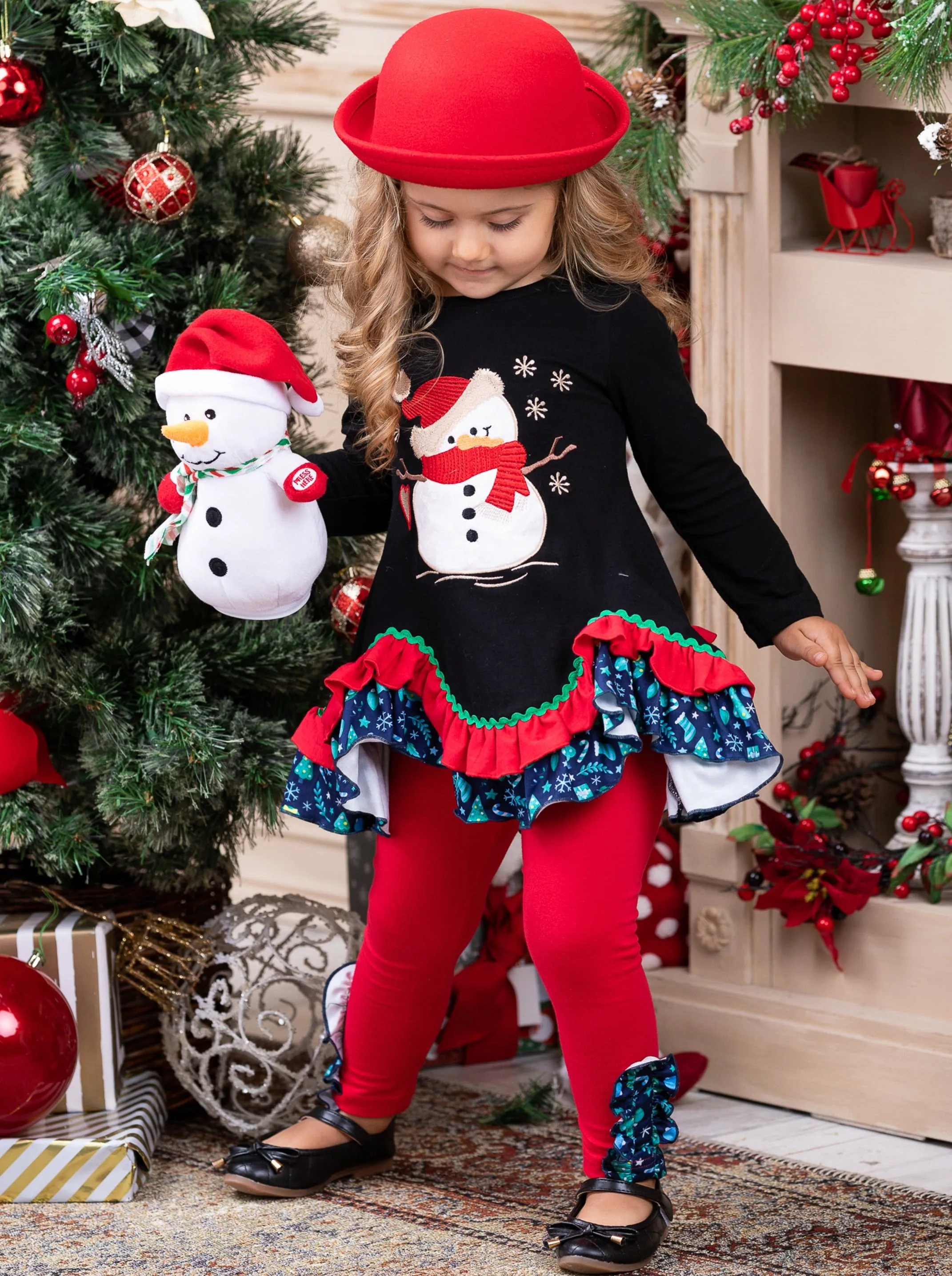 Let's Make A Snowman Tunic And Legging Set