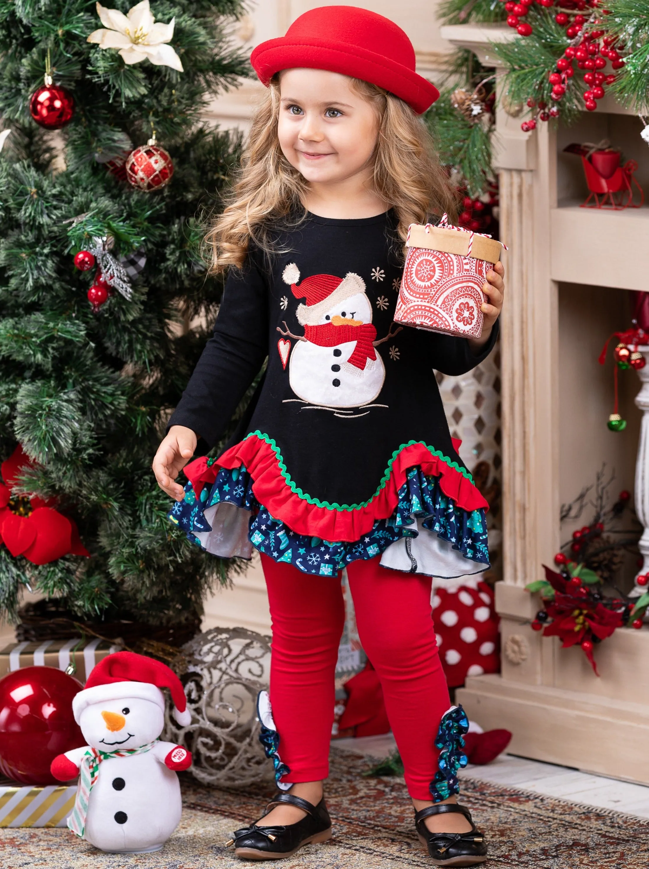 Let's Make A Snowman Tunic And Legging Set