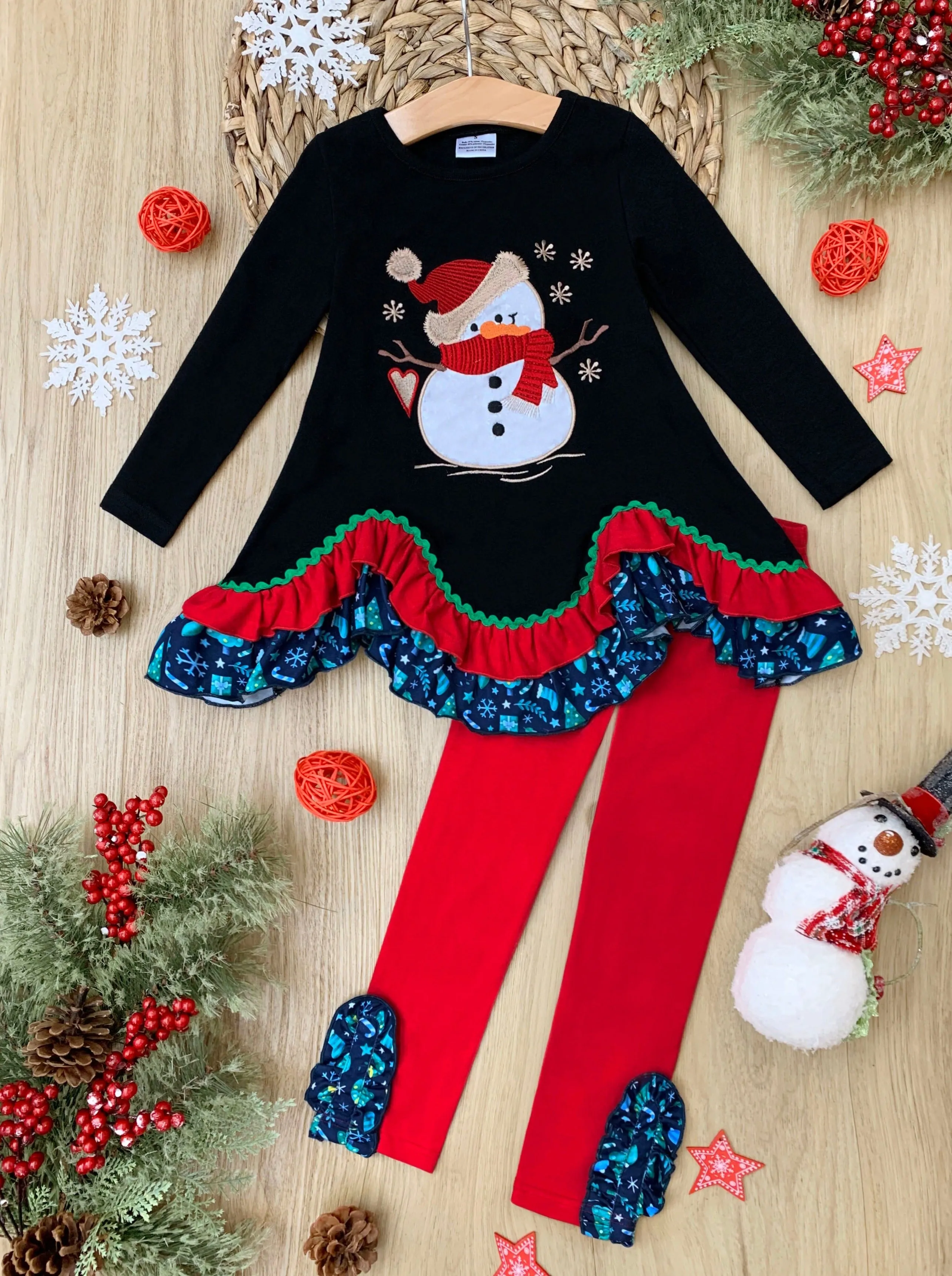 Let's Make A Snowman Tunic And Legging Set