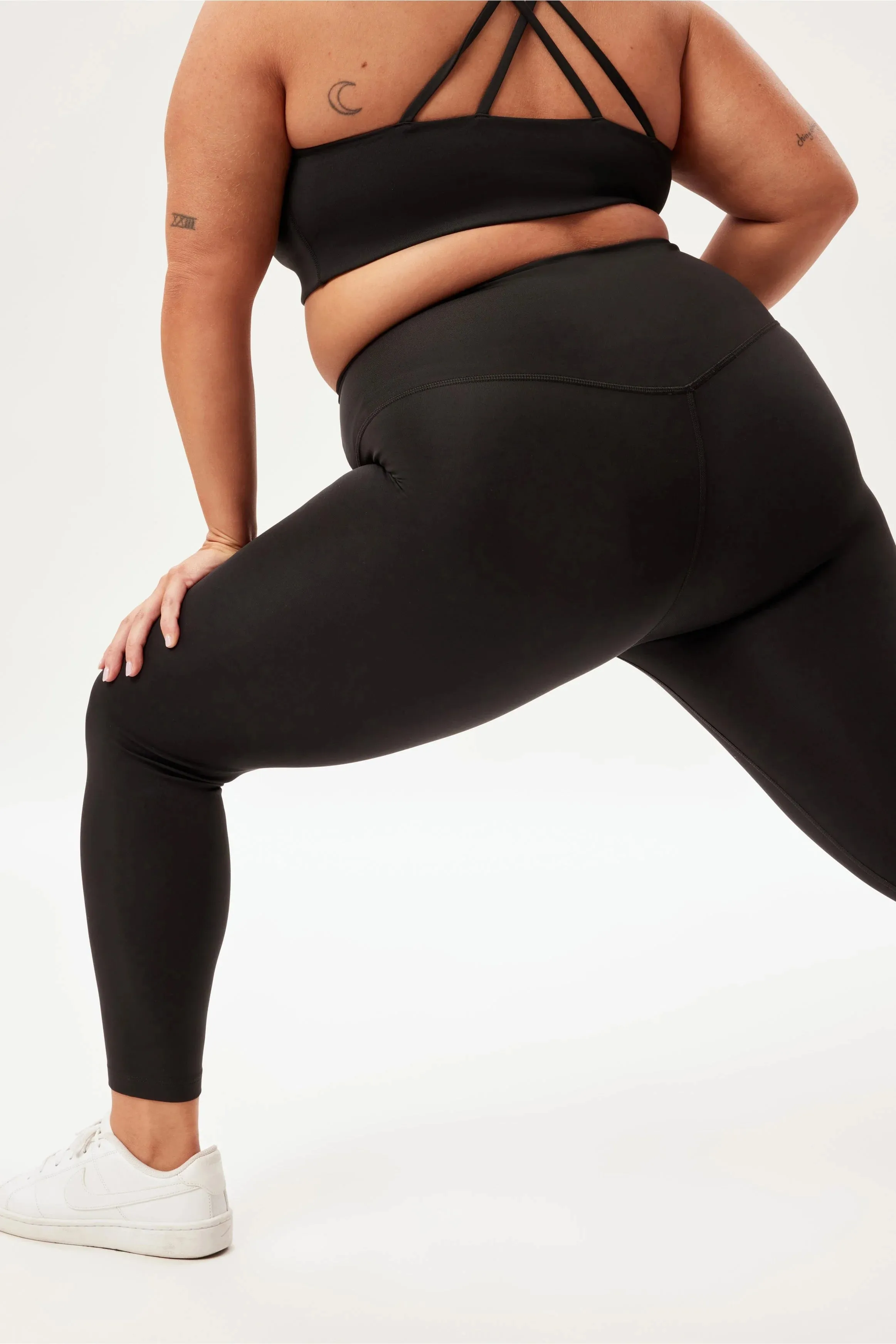 long leggings - float seamless - black