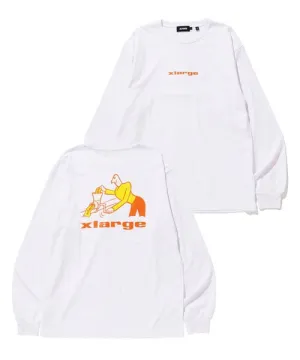 L/S TEE MAKING STICKER WHITE