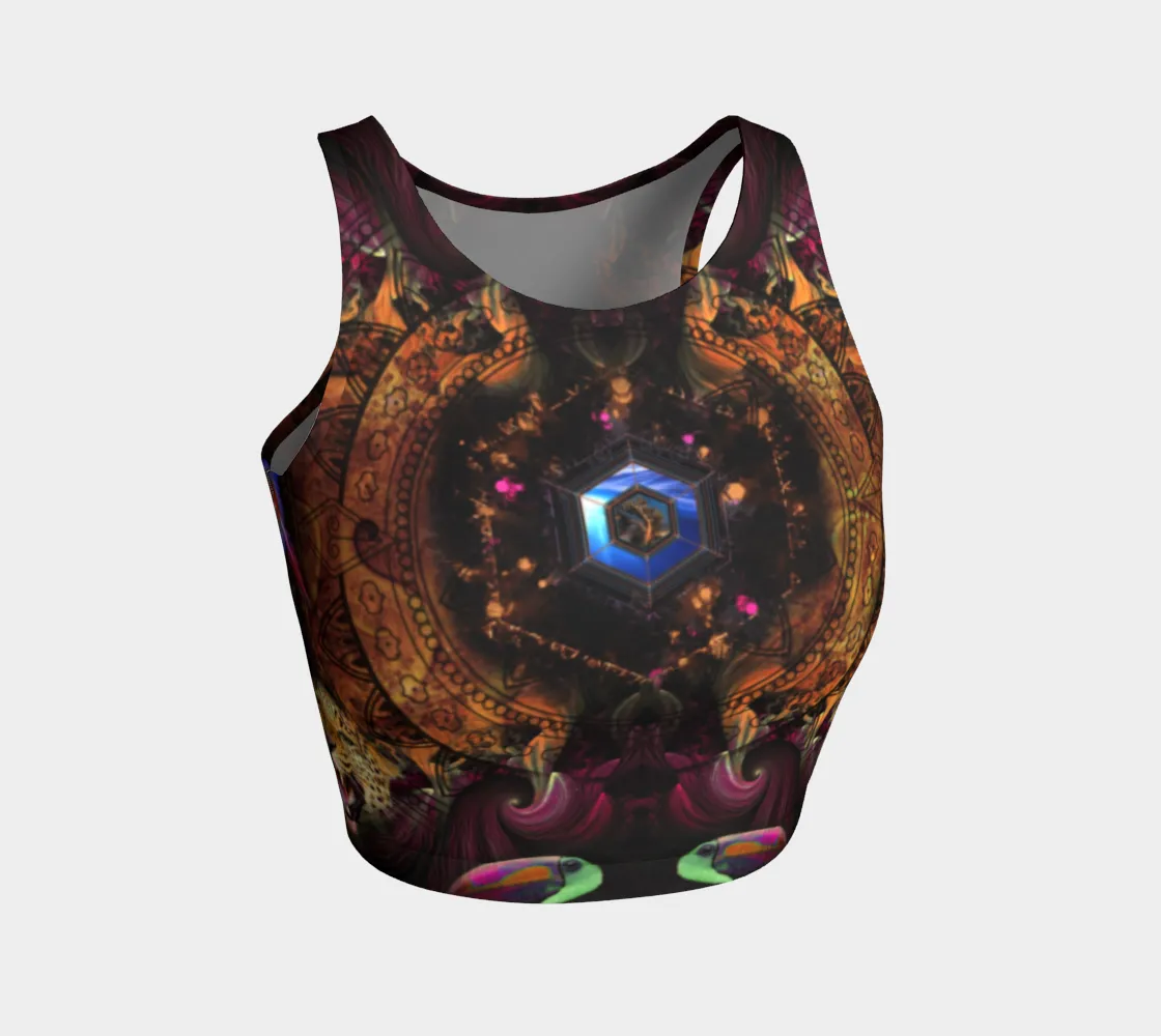 LucidDreams | Athletic Crop Top by Cosmic Shiva