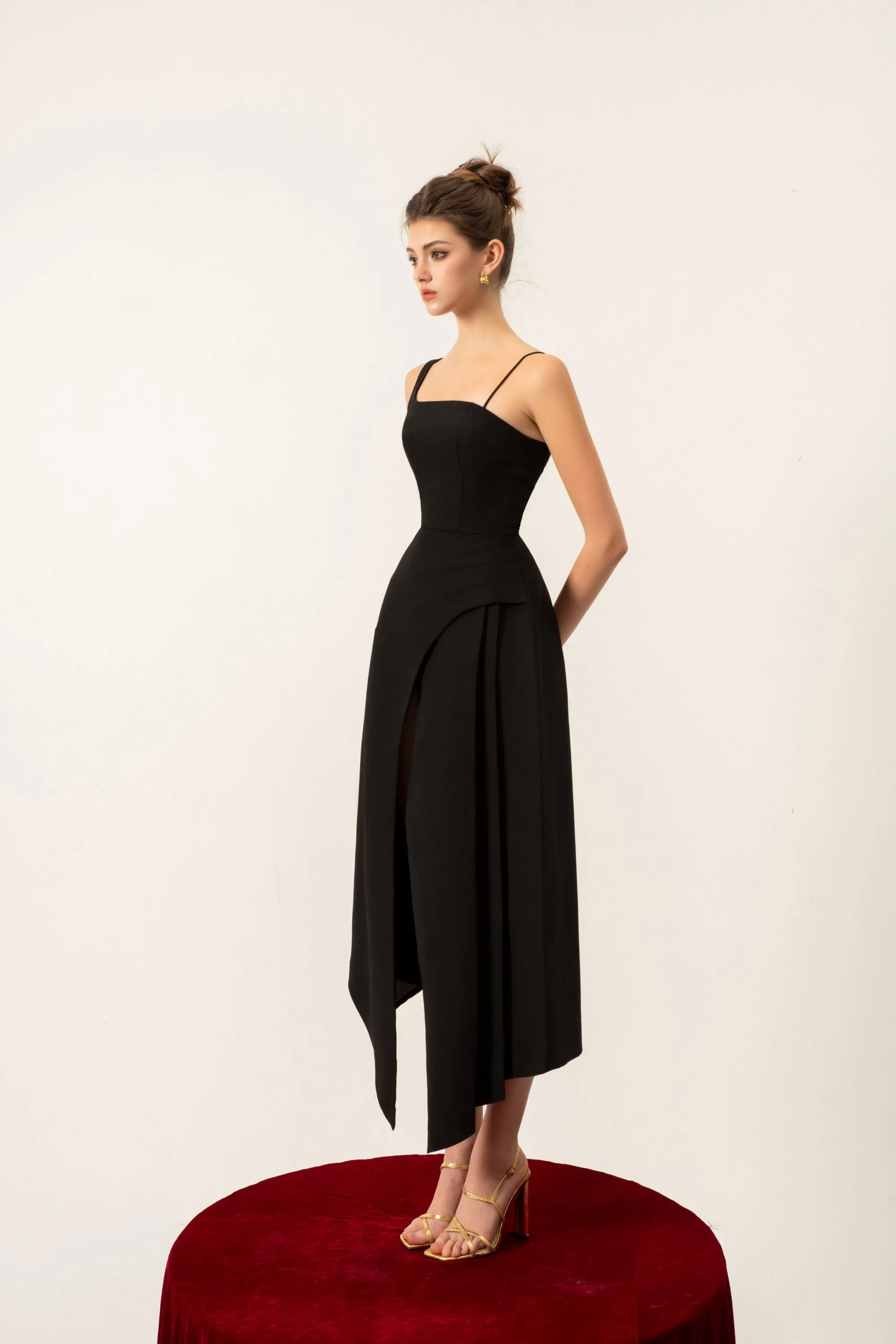 Lucy Cape Midi Dress